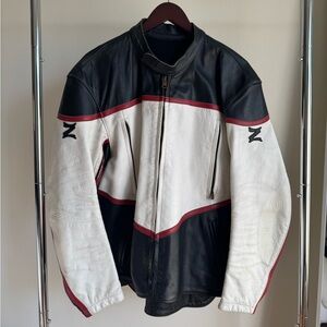 Genuine Leather Vintage Motorcycle Jacket